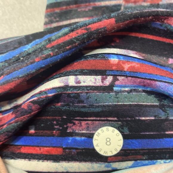 Lululemon Fast & Free 7/8 Tight II *Nulux 25" Hinshu Alpine White Multi Size 8 - Picture 8 of 12